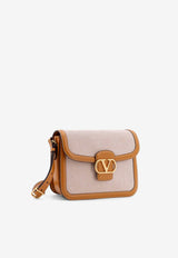 Valentino 9TO5 VLogo Canvas Shoulder BagBeige 6W2B0R15CJP_REK