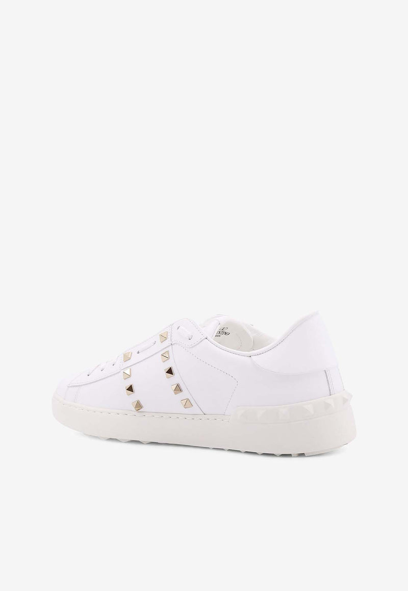 Valentino Rockstud Untitled Leather Sneakers White 6Y2S0931BHS_0BO