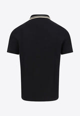 Valentino VLogo Patch Polo T-shirt Black 6V3MH01KAQK_0NO