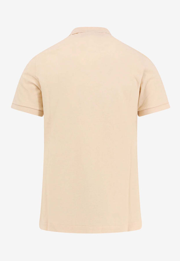 Valentino Embroidered VLogo Polo T-shirt Beige 6V3MH03UAQ7_581