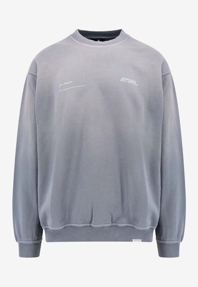 Represent Patron of The Club Logo Sweatshirt Gray MLM4272_046