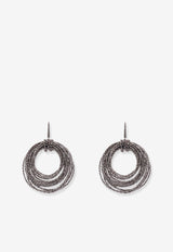 Brunello Cucinelli Vetro Hoop Earrings Silver MORW9LV26_CVERU