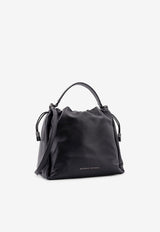 Brunello Cucinelli Soft Leather Mellow Bucket Bag Black MBGPD3611_C101