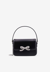 Self-Portrait Mini Crystal Bow Shoulder Bag Black PF24309SB_BLACK