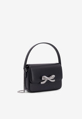 Self-Portrait Mini Crystal Bow Shoulder Bag Black PF24309SB_BLACK