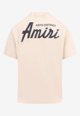 Amiri City Logo Crewneck T-shirt Beige AMJYTE1146_ALABASTER