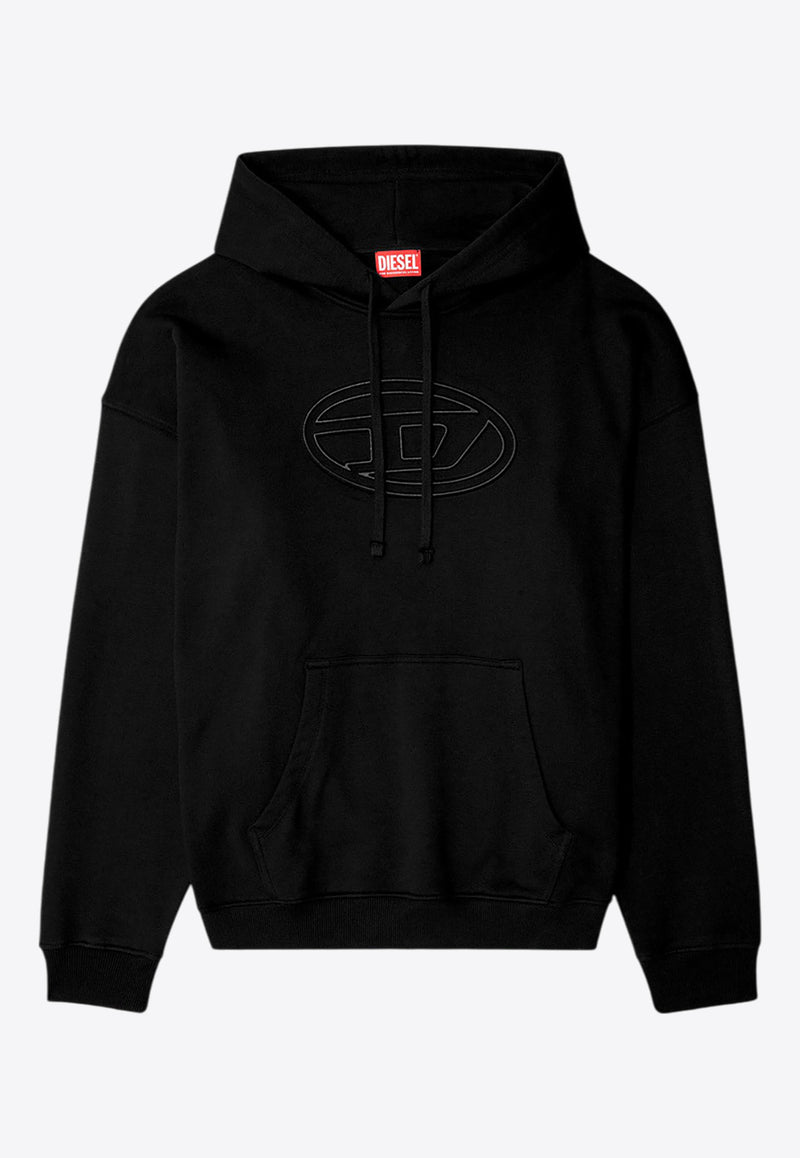 Diesel S-Ummer Bigoval Hooded Sweatshirt Black A037910JYYJ_9XX