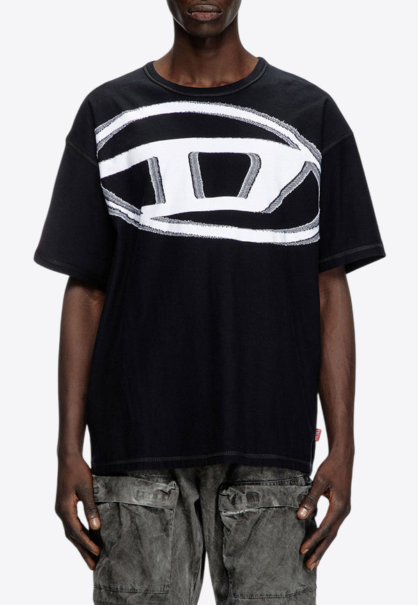 Diesel T-Doxt Printed T-shirt Black A161850GIAS_9XX