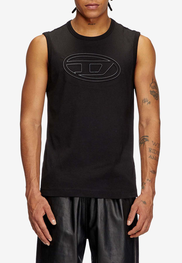 Diesel T-Bisco Bigoval Logo Tank Top Black A166980NJBM_9XX