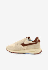 Autry Reelwind Suede and Nylon Sneakers Beige WWLWUP01_BRWN