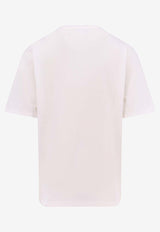 Alexander McQueen Printed Crewneck T-shirt White 815069QTAC7_0909