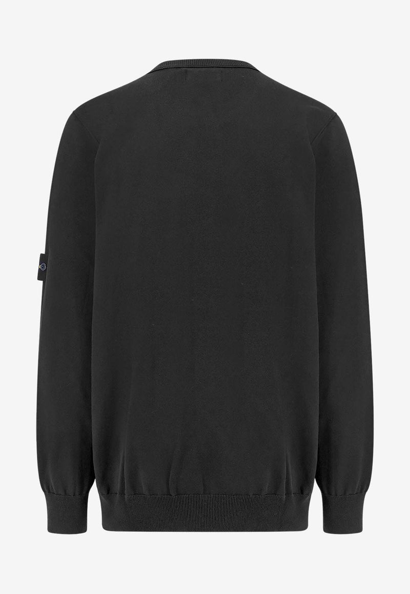 Stone Island Compass Patch Crewneck SweaterBlack K1S155100053S00B2_V0029