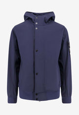 Stone Island Compass Patch Windbreaker Jacket Blue K1S154100090S0A22_V0020