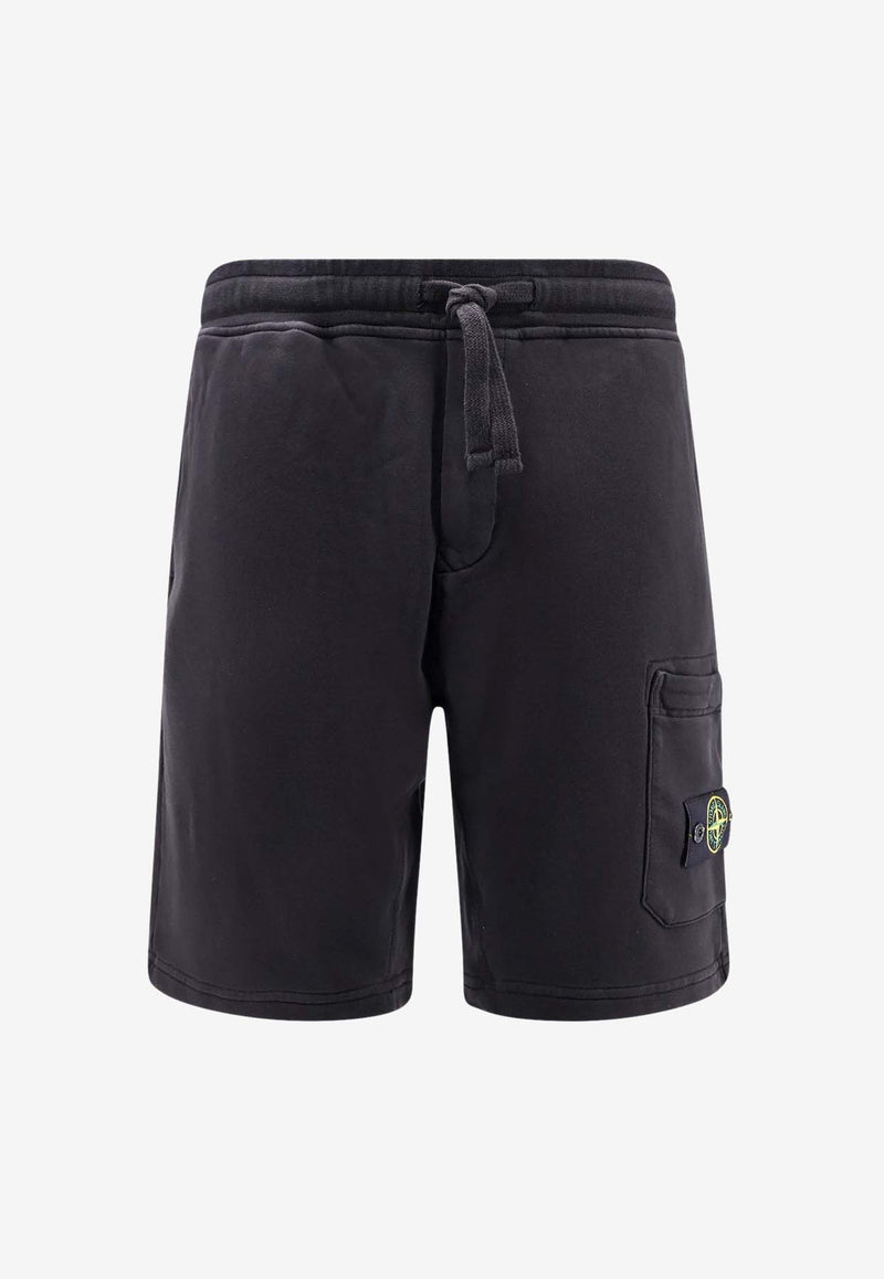 Stone Island Compass Patch Bermuda Shorts Black K1S156200012S0051_V0029