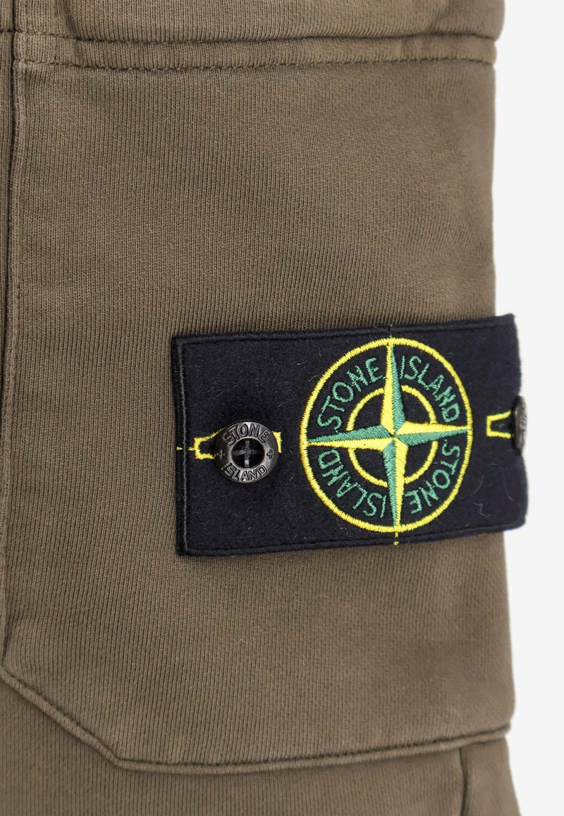 Stone Island Logo Patch Bermuda Shorts Green K1S156200012S0051_V0054