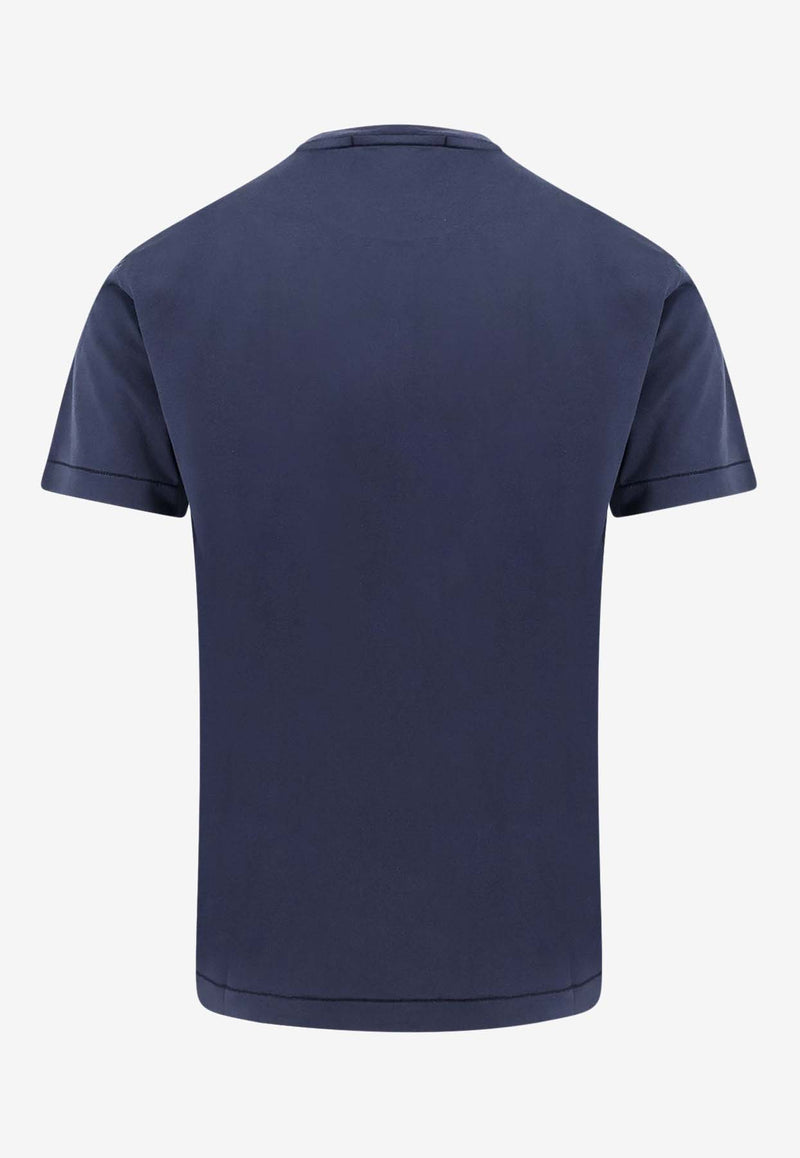 Stone Island Compass Patch T-shirt Blue K1S152100039S0013_V0020