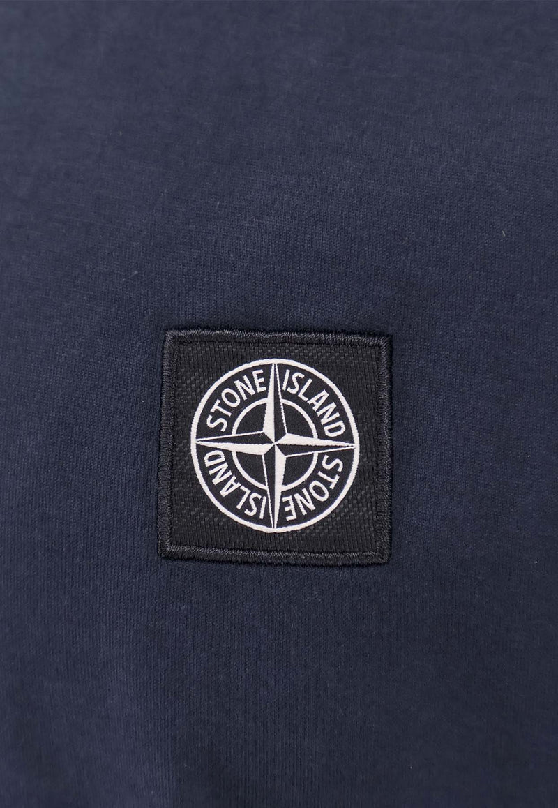 Stone Island Compass Patch T-shirt Blue K1S152100039S0013_V0020