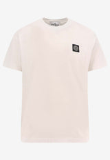 Stone Island Logo Patch Crewneck T-shirt White K1S152100039S0013_V0001