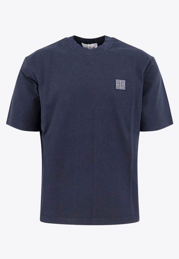 Stone Island Compass Patch T-shirt Blue K1S152100034S0115_V0020