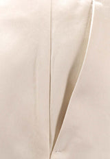 Philosophy Di Lorenzo Serafini Tailored Satin Pants Beige 03010723_0003