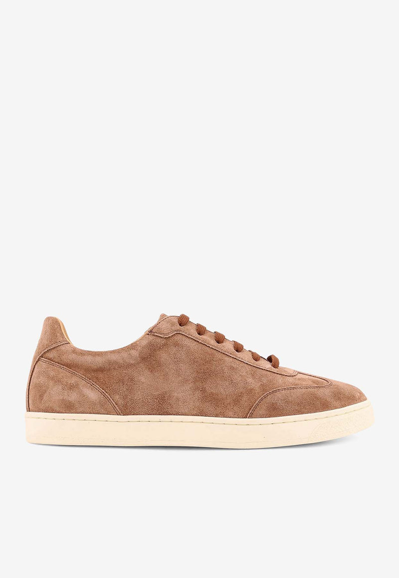 Brunello Cucinelli Suede Low-Top Sneakers Brown MZUSILN311_C2692