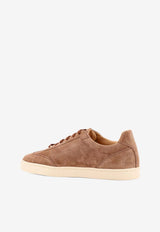 Brunello Cucinelli Suede Low-Top Sneakers Brown MZUSILN311_C2692