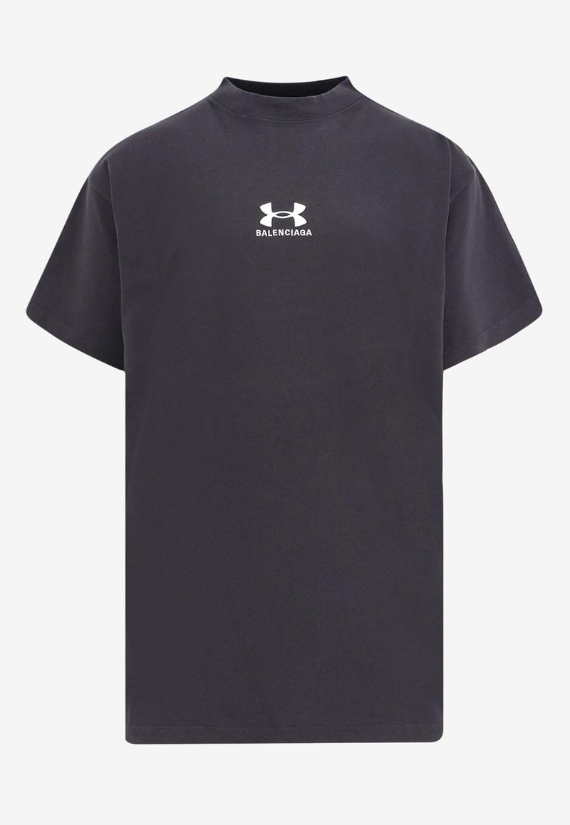 Balenciaga X Under Armour Oversized Logo T-shirt Gray 787349TRVB7_9034