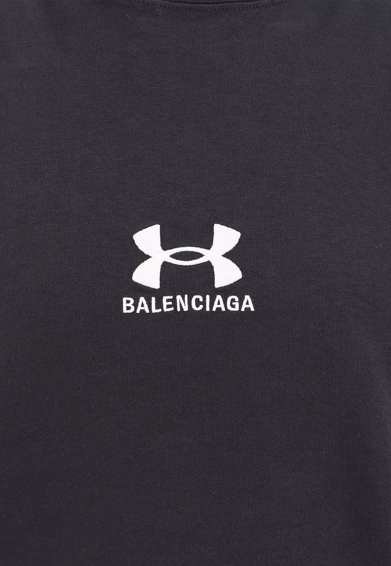 Balenciaga X Under Armour Oversized Logo T-shirt Gray 787349TRVB7_9034