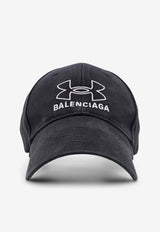 Balenciaga X Under Armour Embroidered Logo Baseball Cap Black 807145410B2_1160