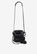 Balenciaga Le Cagole Leather Messenger BagBlack 719065210KR_1000