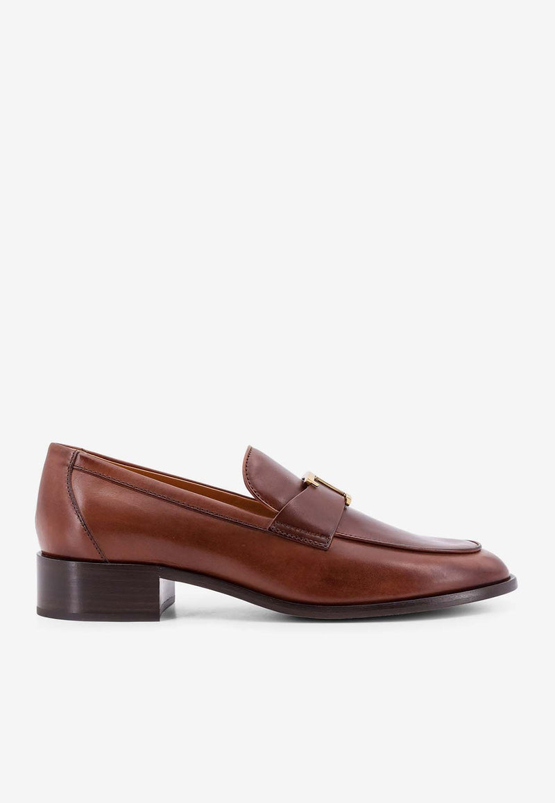 Tod's T-Timeless Leather Loafers Brown XXW28K0JB60NF5_S607