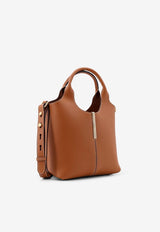 Tod's Mini Tote Bag in Calf Leather Brown XBWEBRF0100UBL_2L83