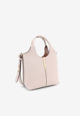 Tod's Mini Tote Bag in Calf Leather Cream XBWEBRF0100UBL_2L81