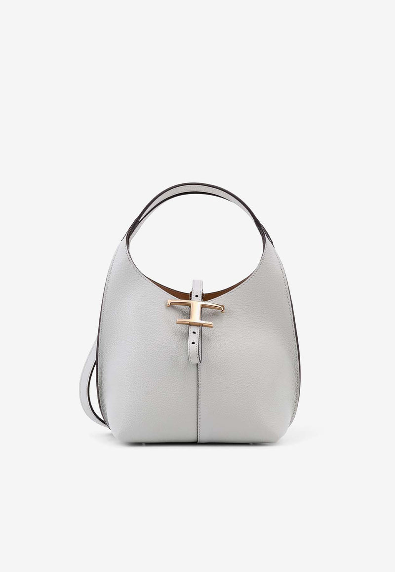 Tod's T-Timeless Leather Top Handle Bag Gray XBWTSEA0100XSO_B215