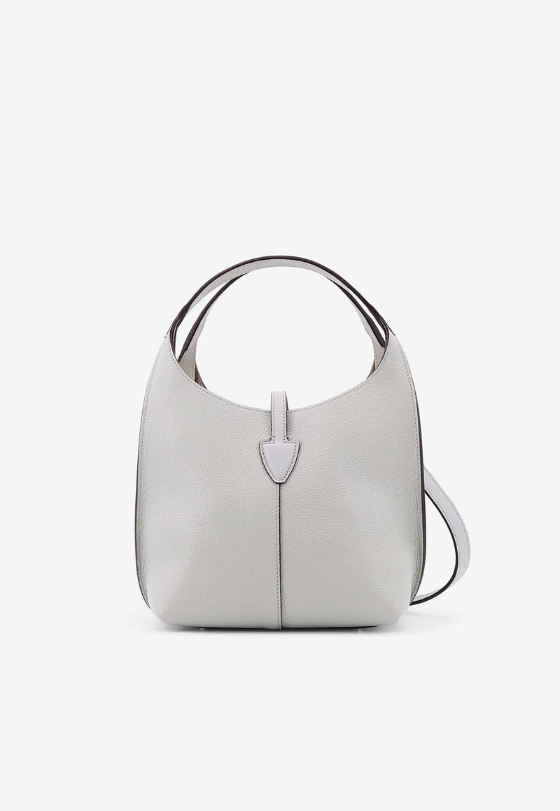 Tod's T-Timeless Leather Top Handle Bag Gray XBWTSEA0100XSO_B215