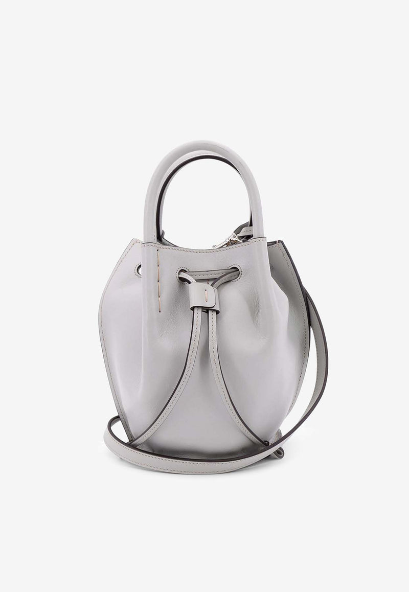 Tod's Mini Buz Leather Bucket Bag Gray XBWBUZK0100UPP_B215