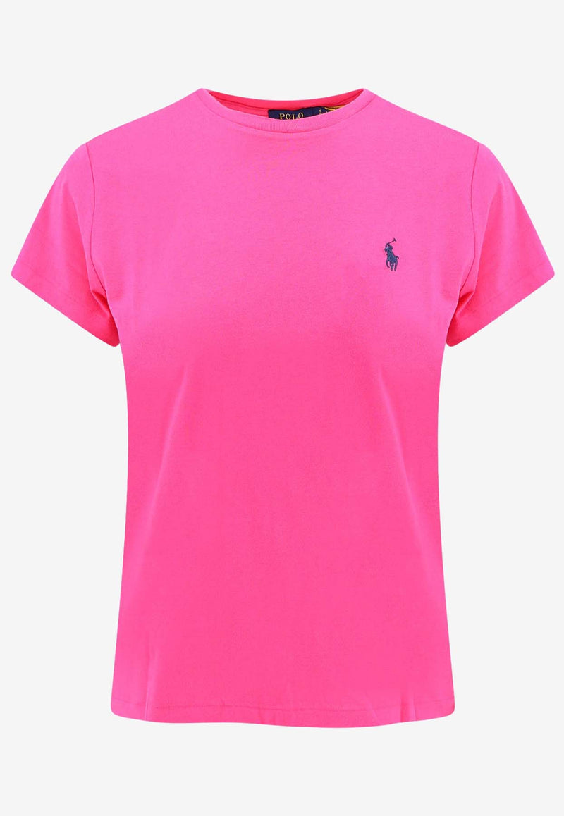 Polo Ralph Lauren Embroidered Logo Crewneck T-shirtPink 211898698_031