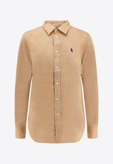 Logo-Embridered Button Down Shirt Polo Ralph Lauren 211970730_005