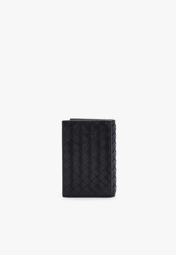 Bottega Veneta Intrecciato Leather Cardholder Black 464902V4651_1000