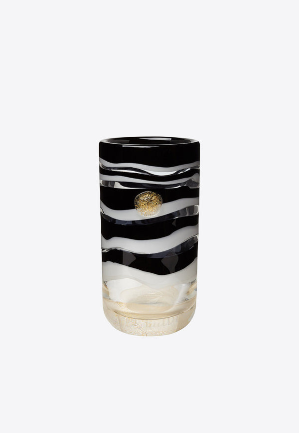 Versace Home Collection X Venini Gessato Vase Monochrome 01025