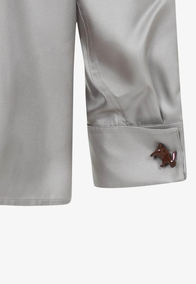 قميص فوجيتا من الحرير × سونا