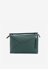 Large Puzzle Leather Top Handle Bag