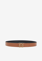 Reversible Anagram Leather Belt
