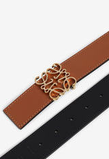 Reversible Anagram Leather Belt
