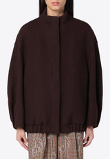 Dries Van Noten Wool Bomber Jacket Brown 0105049243/P_DRVNO-703