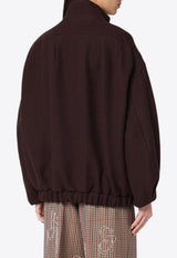 Dries Van Noten Wool Bomber Jacket Brown 0105049243/P_DRVNO-703