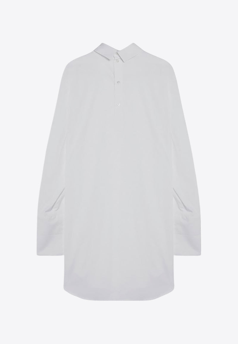 Dries Van Noten Turtleneck Oversized Shirt White 0107029293/P_DRVNO-001