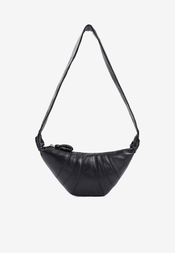 Small Croissant Leather Shoulder Bag