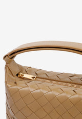 Candy Wallace Intrecciato Leather Top Handle Bag