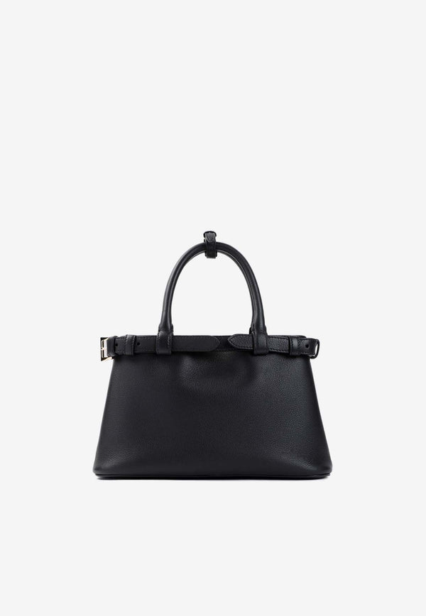 Small Leather Top Handle Bag